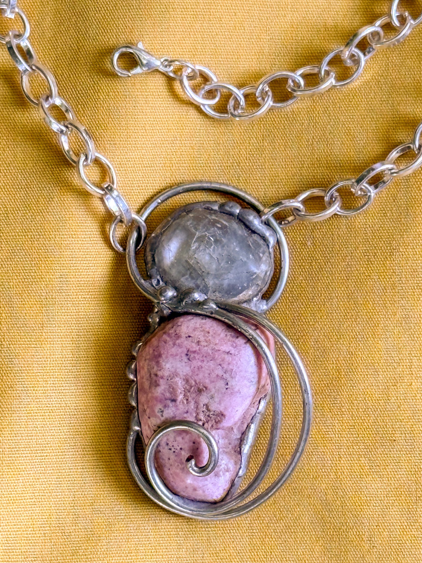 Celestite & Rhodochrosite | Goddess
