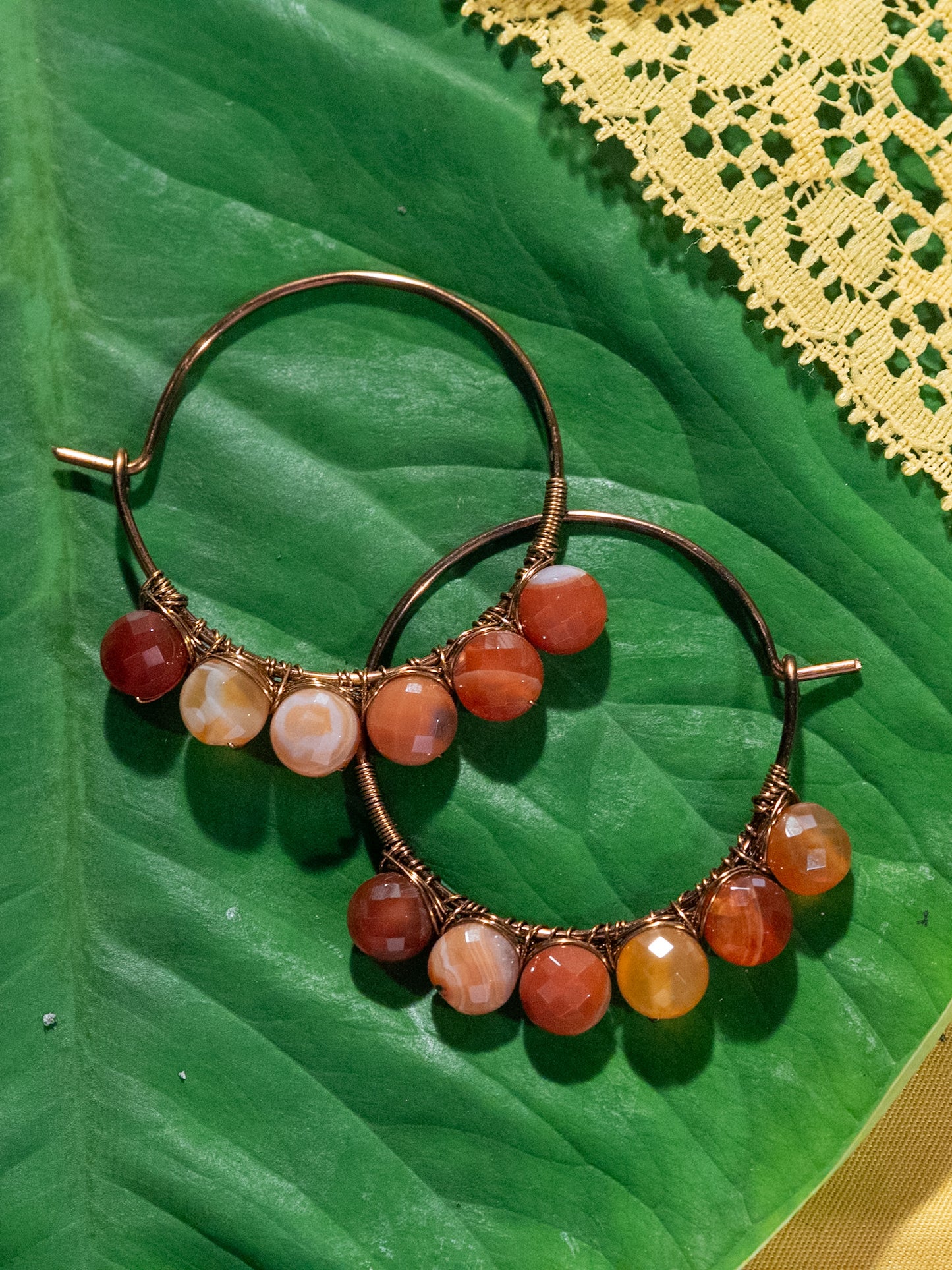 Carnelian | Goddess Hoops