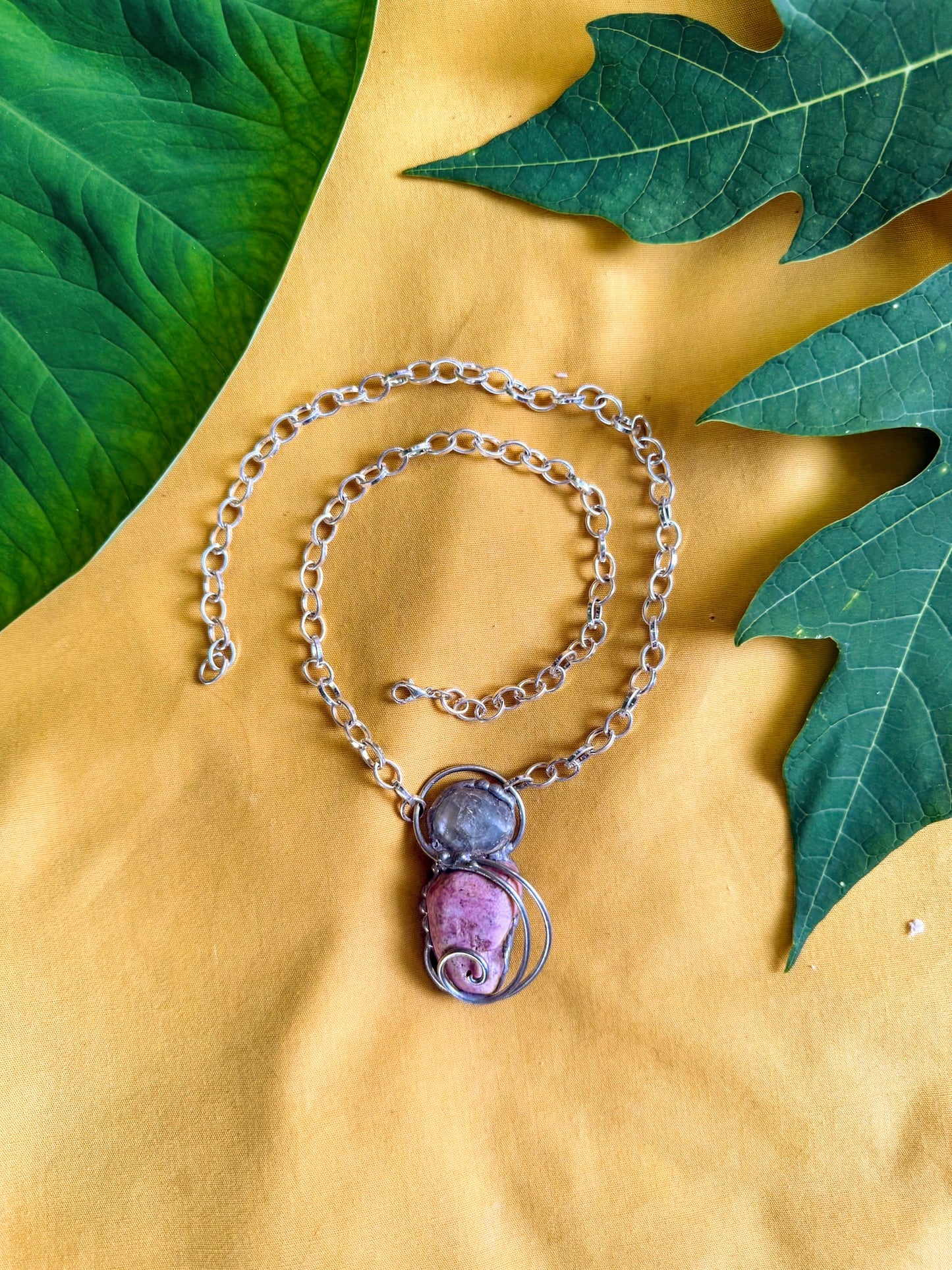 Celestite & Rhodochrosite | Goddess