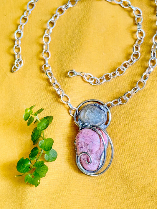 Celestite & Rhodochrosite | Goddess