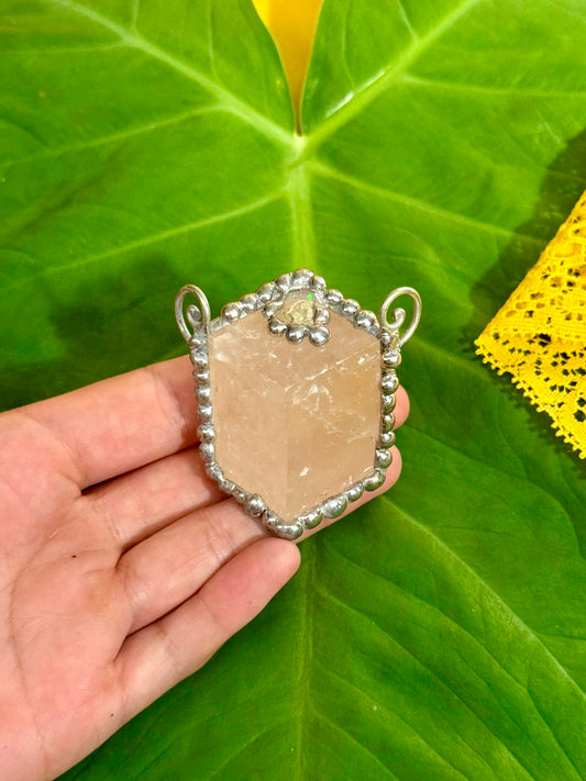 Optical Calcite & Opal | Amulet